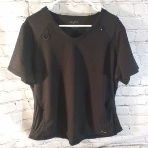 Jaanuu Scrub Top Black XL